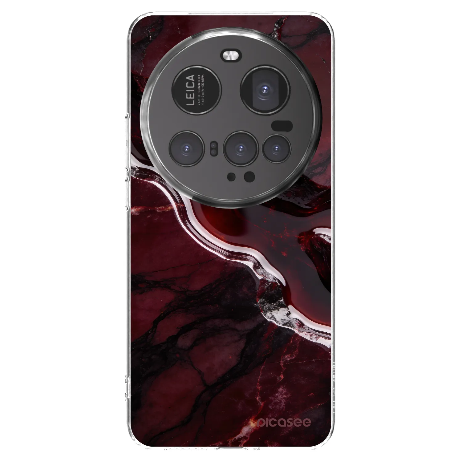 Picasee silikonowe przeźroczyste etui na Xiaomi 15 Ultra - Cherry stone