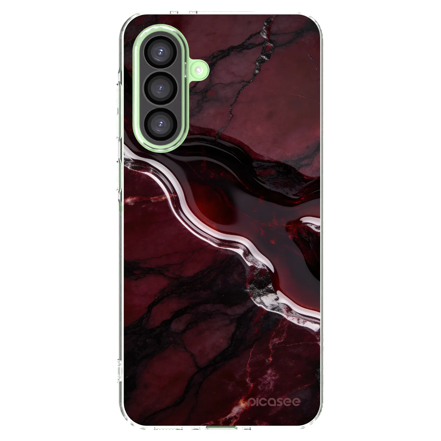 Picasee silikonowe przeźroczyste etui na Samsung Galaxy A26 5G A266B - Cherry stone