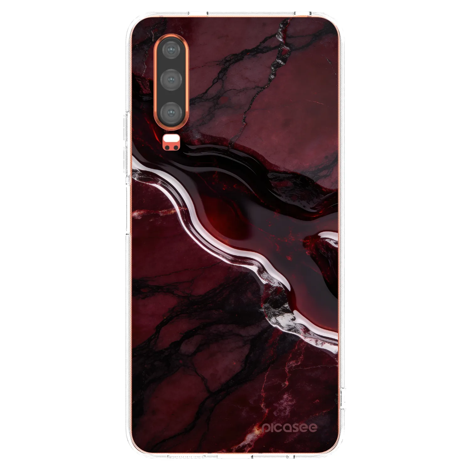 Picasee silikonowe przeźroczyste etui na Huawei P30 - Cherry stone