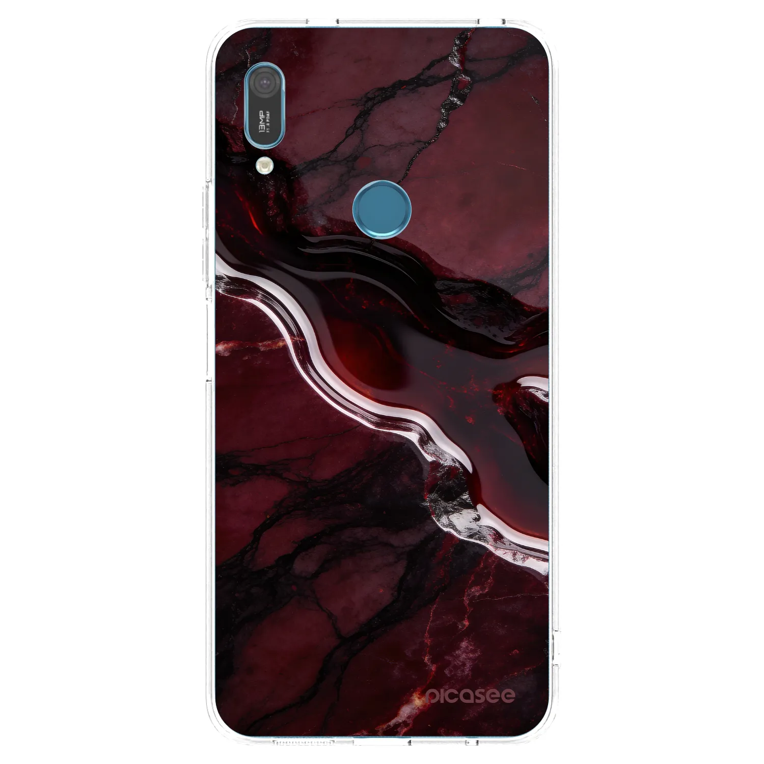 Picasee silikonowe przeźroczyste etui na Huawei Y6 2019 - Cherry stone