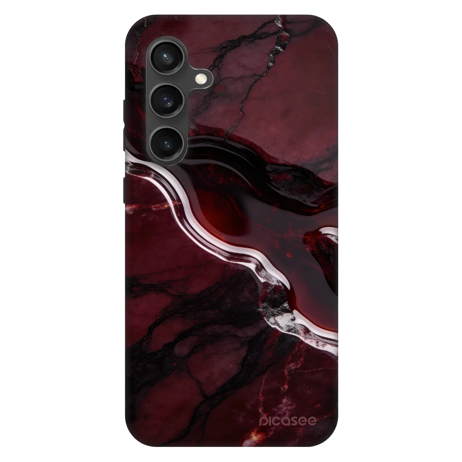Picasee Fashion Case na Samsung Galaxy S24 FE S721B - Cherry stone