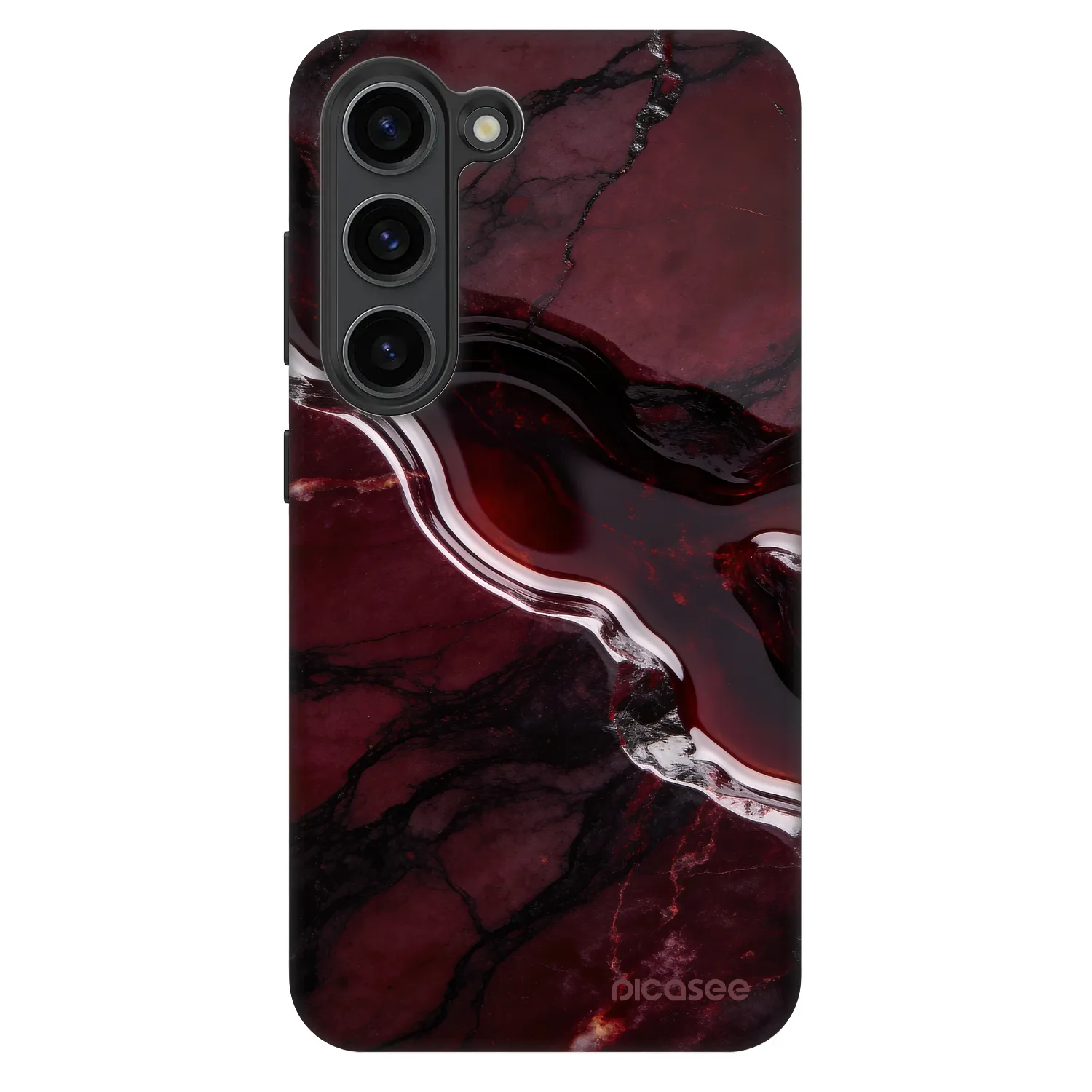 Picasee Fashion Case na Samsung Galaxy S23 5G - Cherry stone