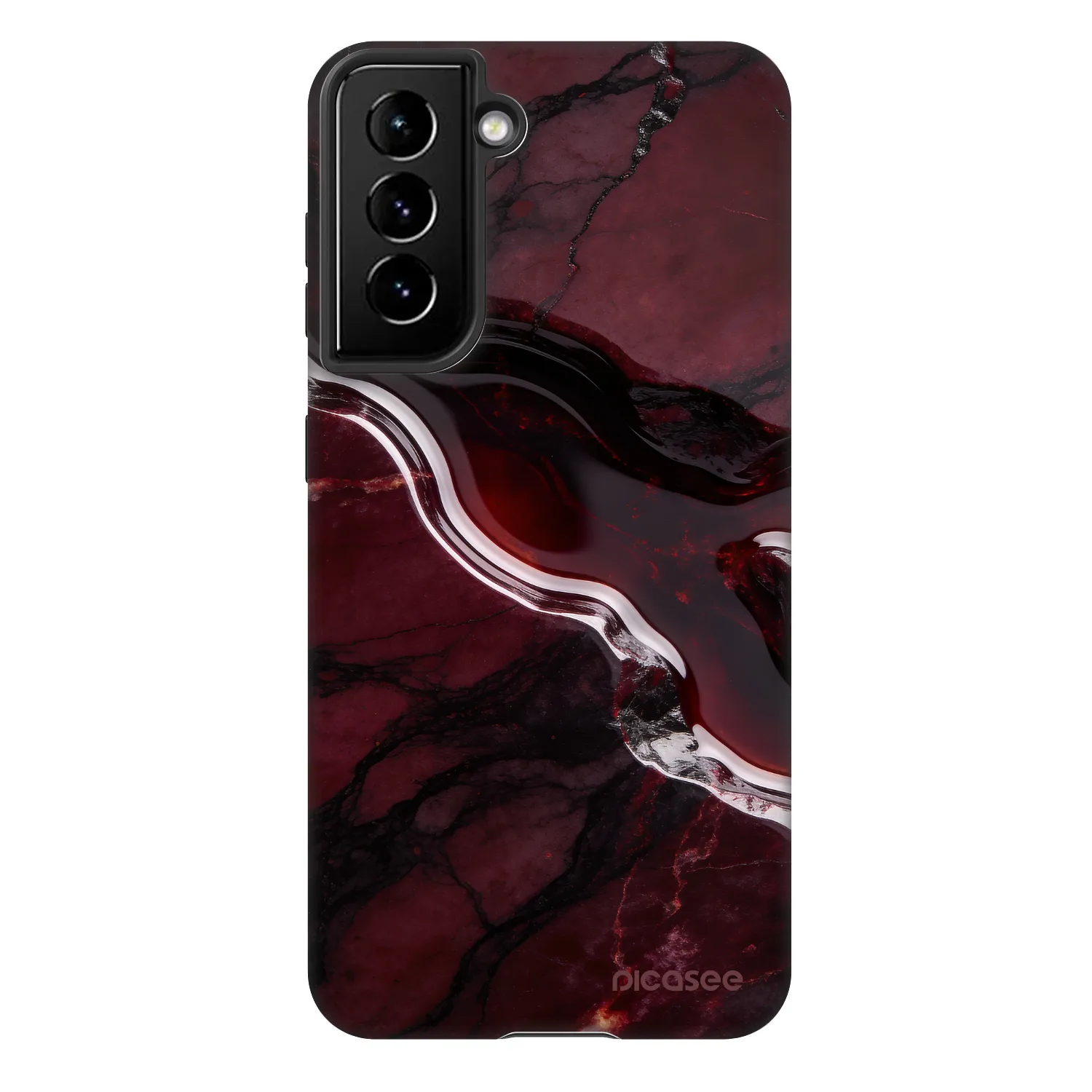 Picasee Fashion Case na Samsung Galaxy S22 5G - Cherry stone