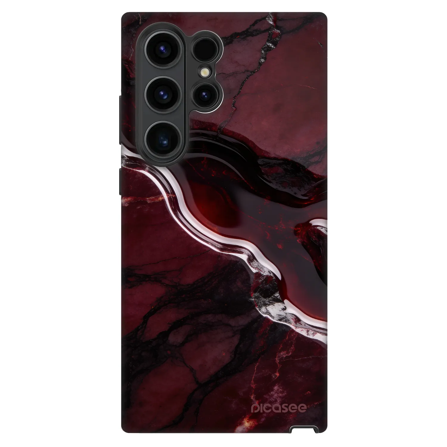 Picasee Fashion Case na Samsung Galaxy S22 Ultra 5G - Cherry stone