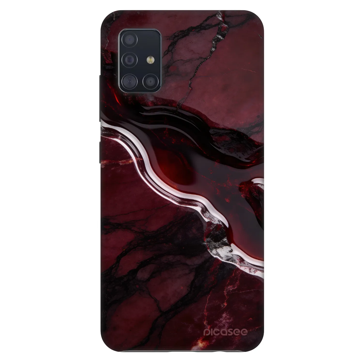 Picasee Fashion Case na Samsung Galaxy A51 A515F - Cherry stone