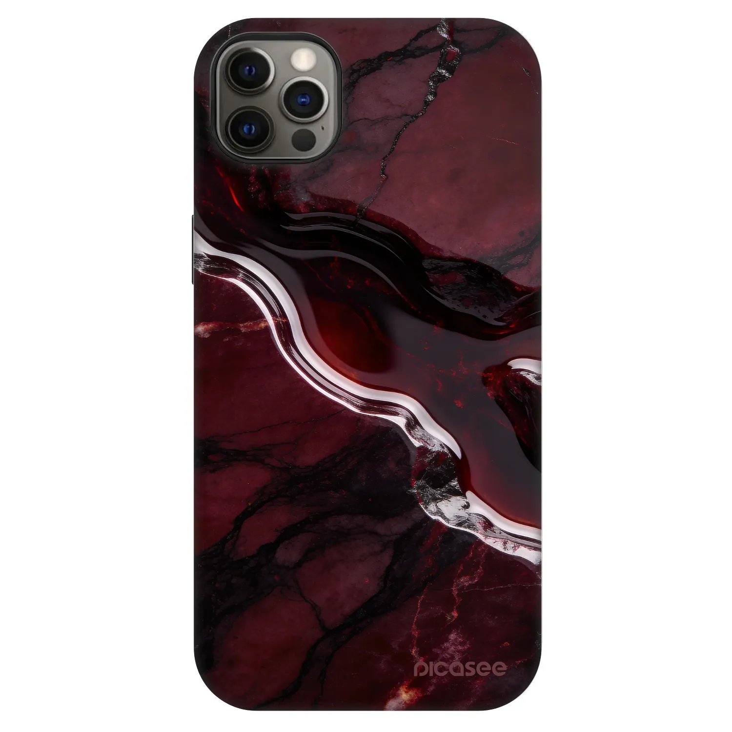 Picasee Fashion Case MagSafe na Apple iPhone 12 Pro Max - Cherry stone