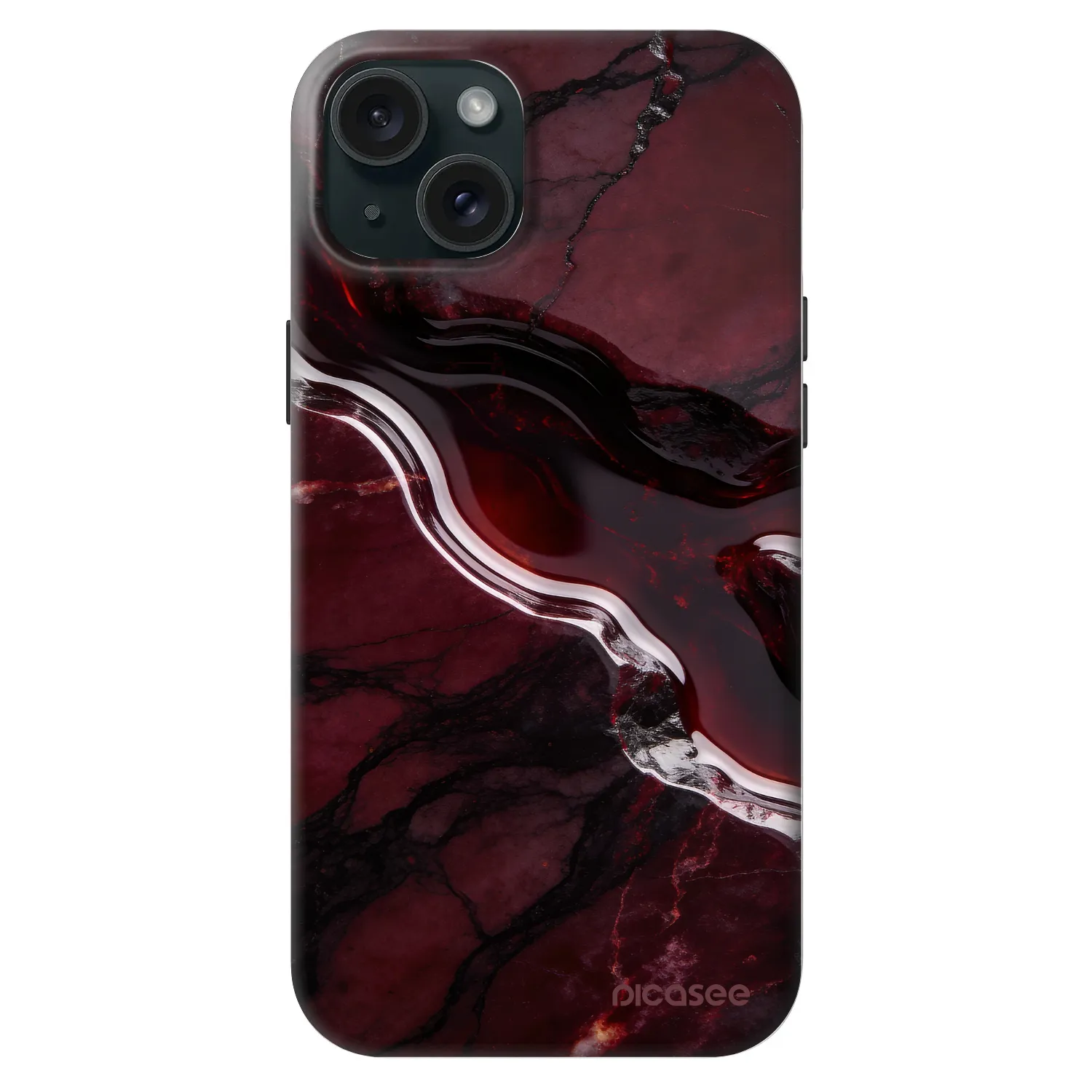 Picasee Fashion Case MagSafe na Apple iPhone 15 Plus - Cherry stone