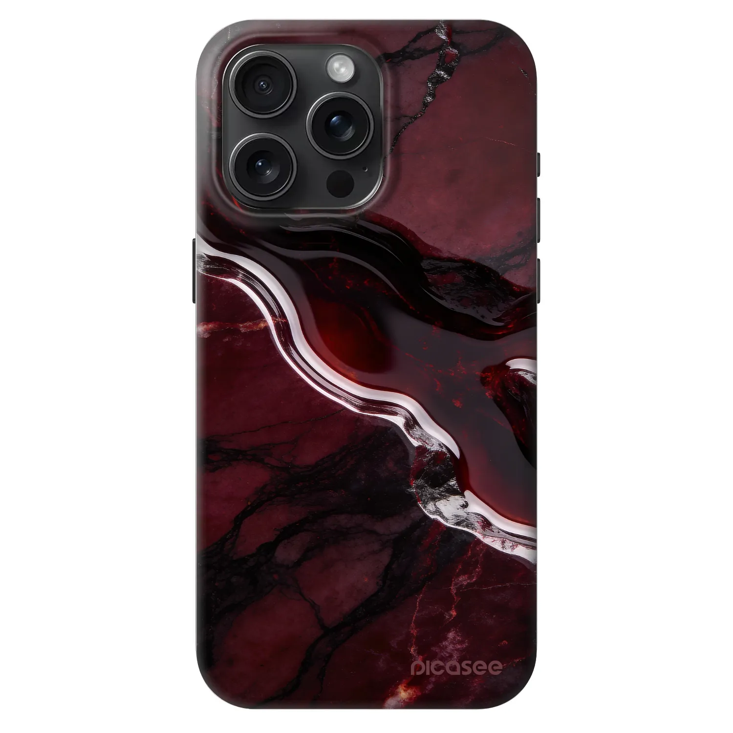 Picasee Fashion Case MagSafe na Apple iPhone 15 Pro Max - Cherry stone