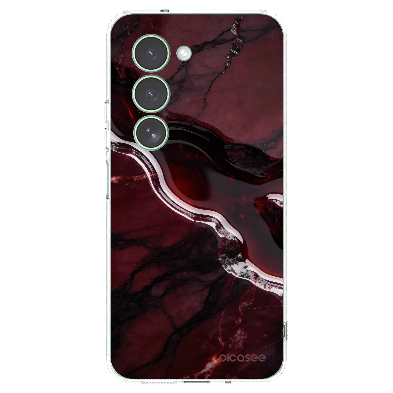 Picasee silikonowe przeźroczyste etui na Xiaomi Redmi 15 5G - Cherry stone