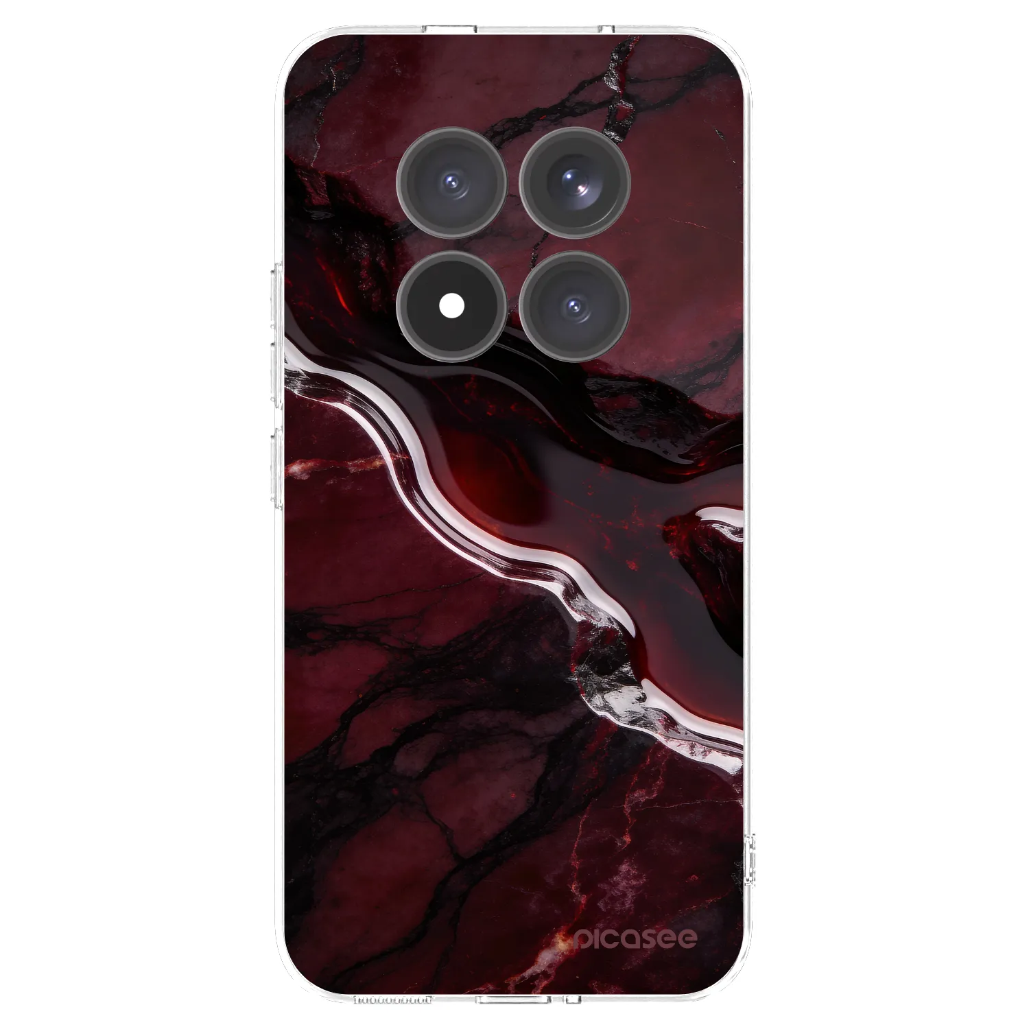 Picasee silikonowe przeźroczyste etui na Xiaomi Redmi Note 15 Pro+ - Cherry stone