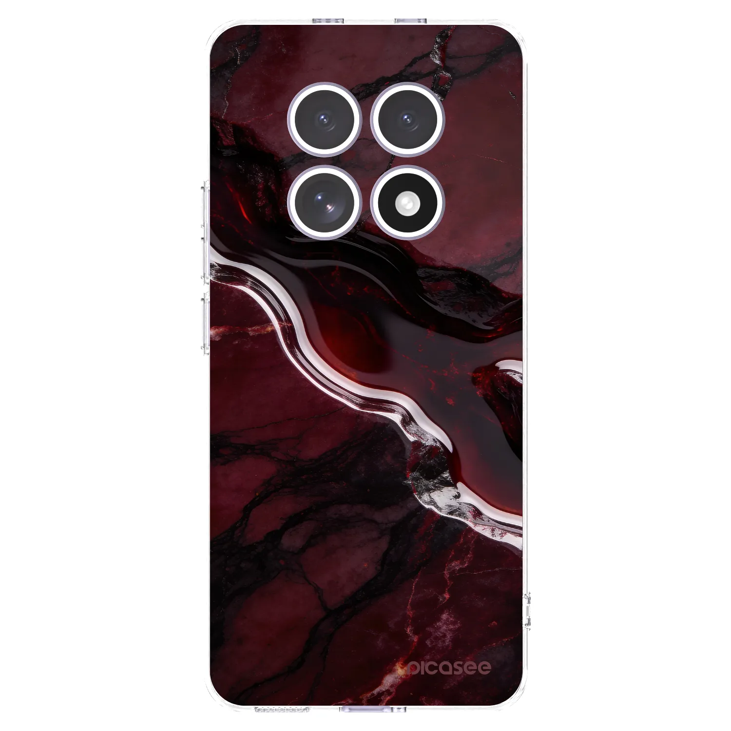 Picasee silikonowe przeźroczyste etui na Xiaomi Redmi Note 15 4G - Cherry stone