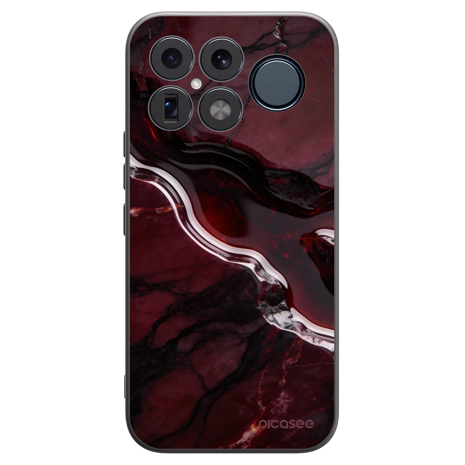Picasee silikonowe czarne etui na Xiaomi Poco F8 Ultra - Cherry stone