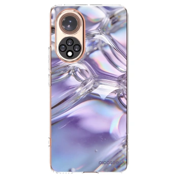Picasee silikonowe przeźroczyste etui na Huawei Nova 9 - Iridescent bubbles