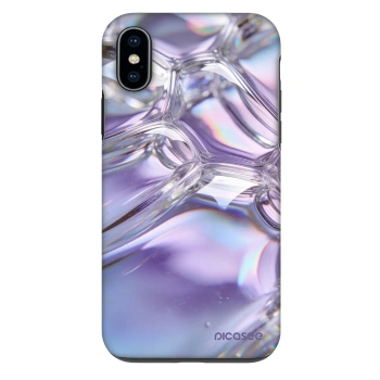 Picasee Fashion Case na Apple iPhone X/XS - Iridescent bubbles