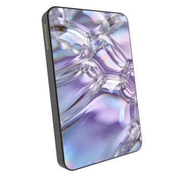Powerbank z MagSafe 5 000 mAh Szary - Iridescent bubbles