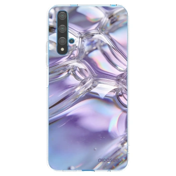 Picasee silikonowe przeźroczyste etui na Huawei Nova 5T - Iridescent bubbles