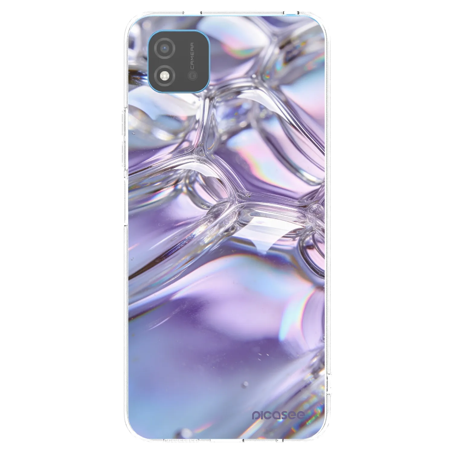 Picasee silikonowe przeźroczyste etui na Realme C11 (2021) - Iridescent bubbles