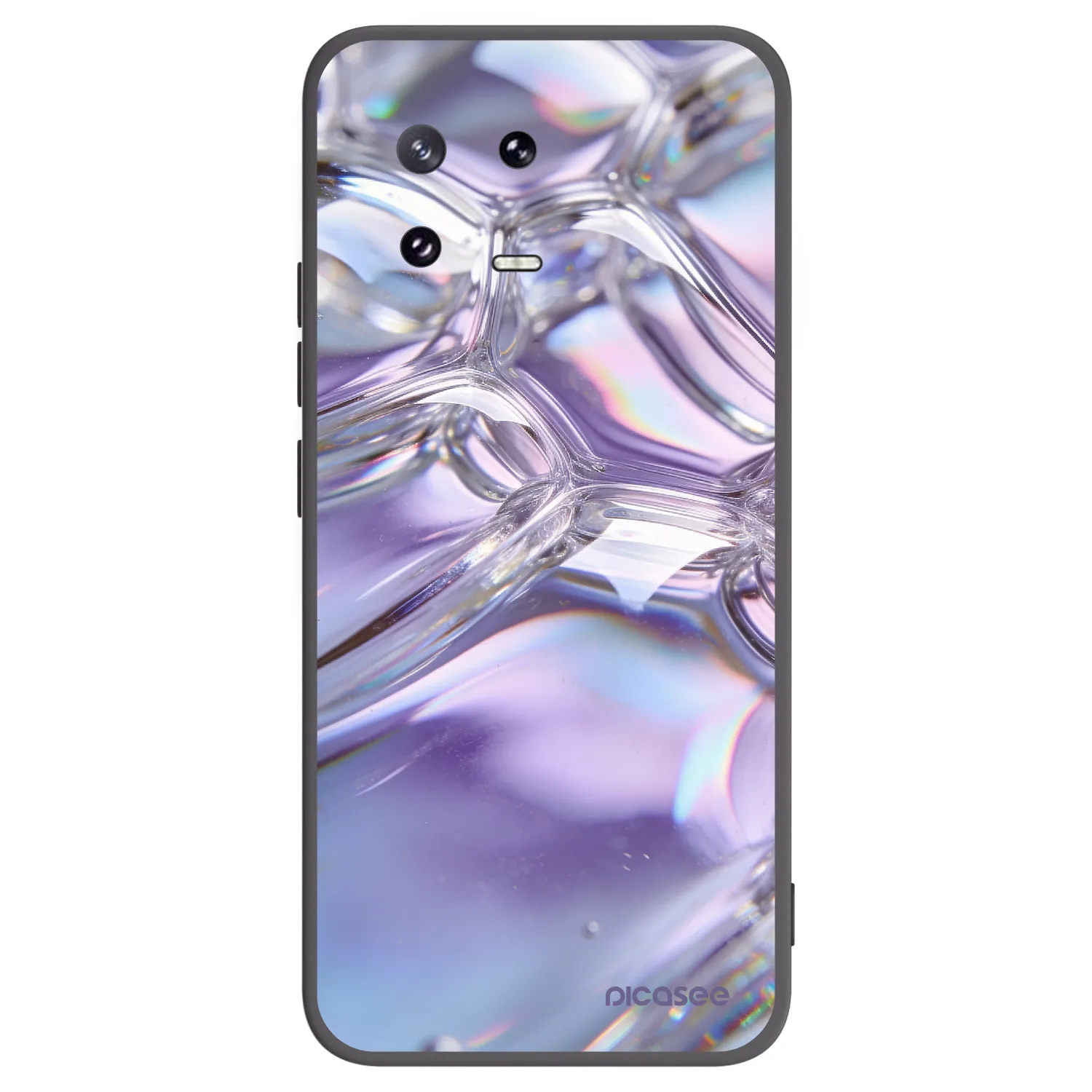 Picasee silikonowe czarne etui na Xiaomi 13 Pro - Iridescent bubbles
