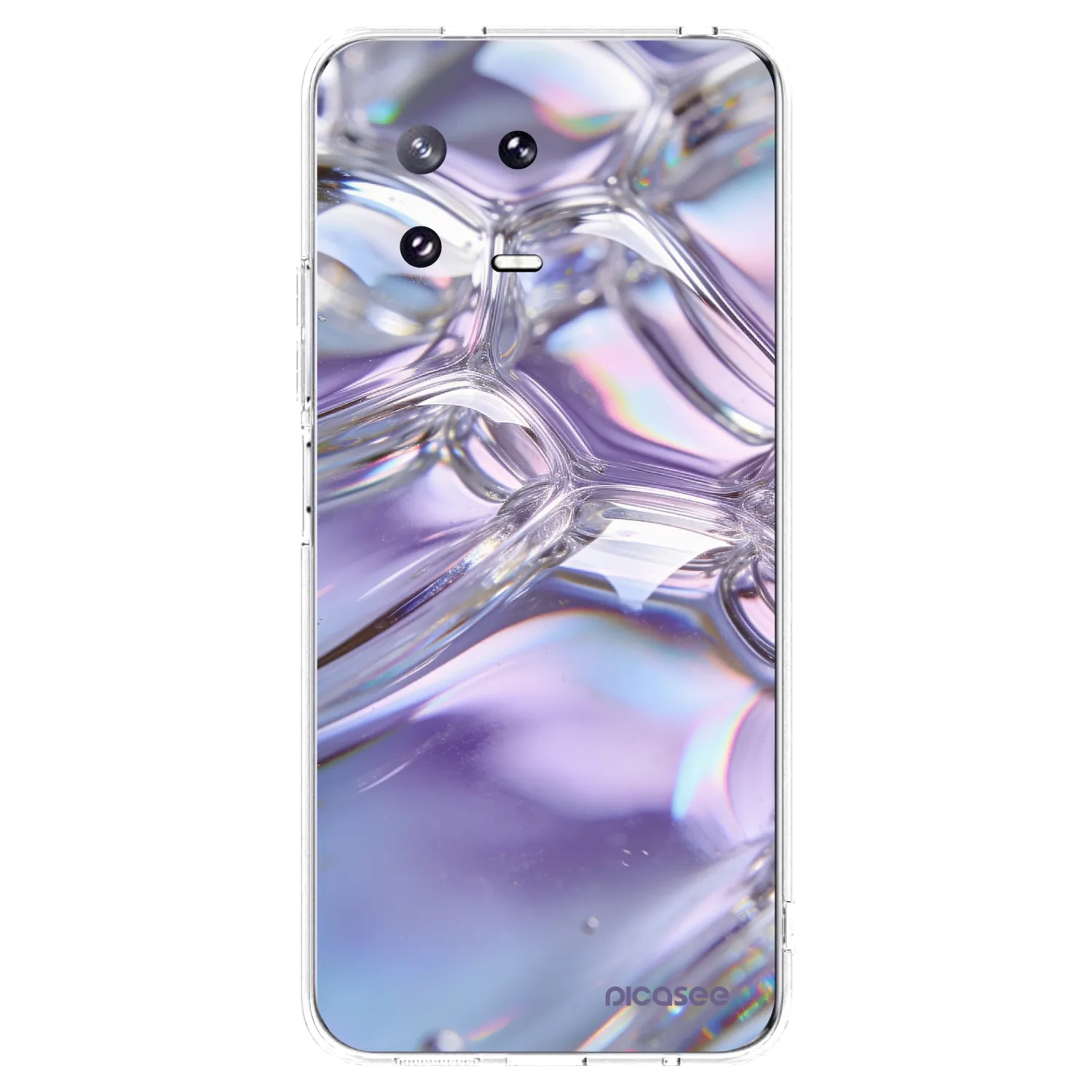 Picasee silikonowe przeźroczyste etui na Xiaomi 13 Pro - Iridescent bubbles