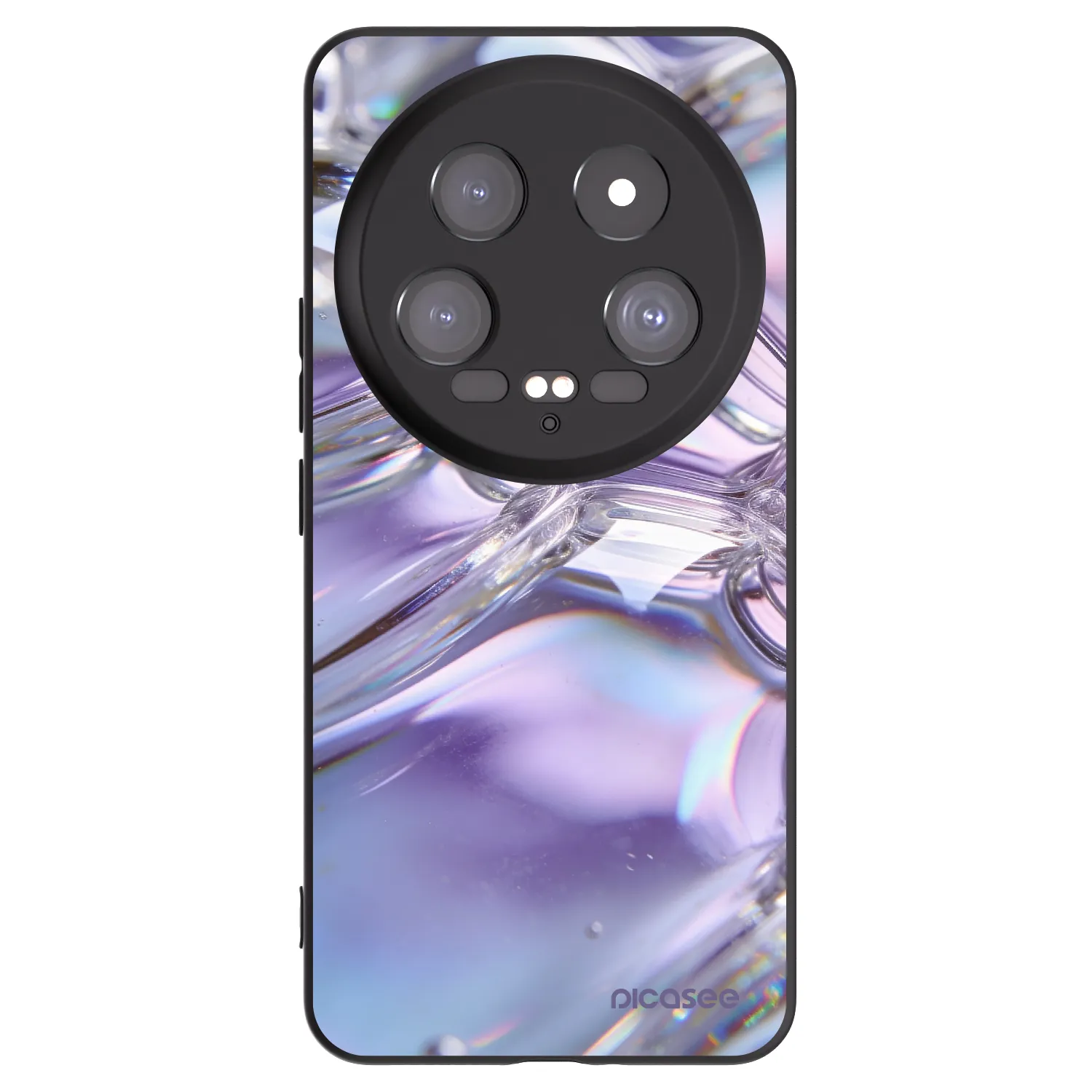 Picasee silikonowe czarne etui na Xiaomi 14 Ultra - Iridescent bubbles