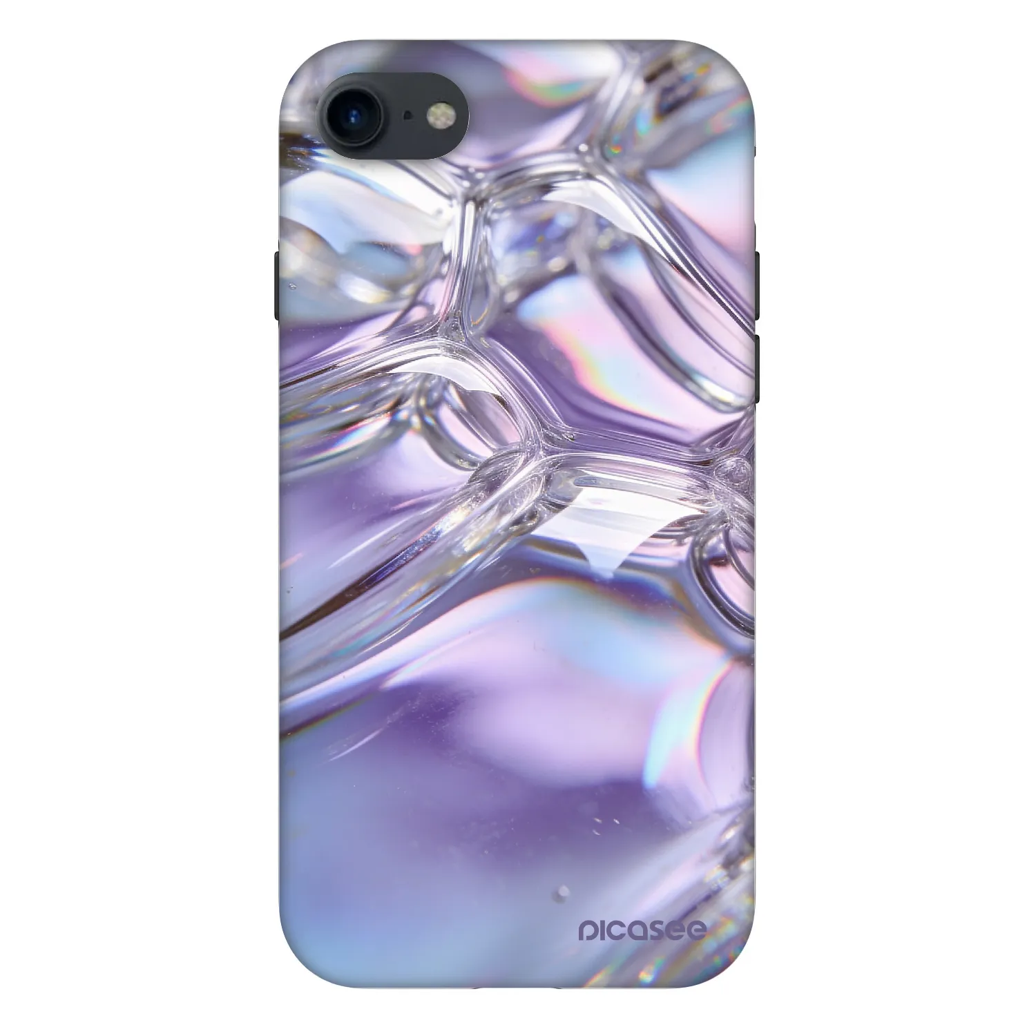Picasee Fashion Case na Apple iPhone SE 2020 - Iridescent bubbles