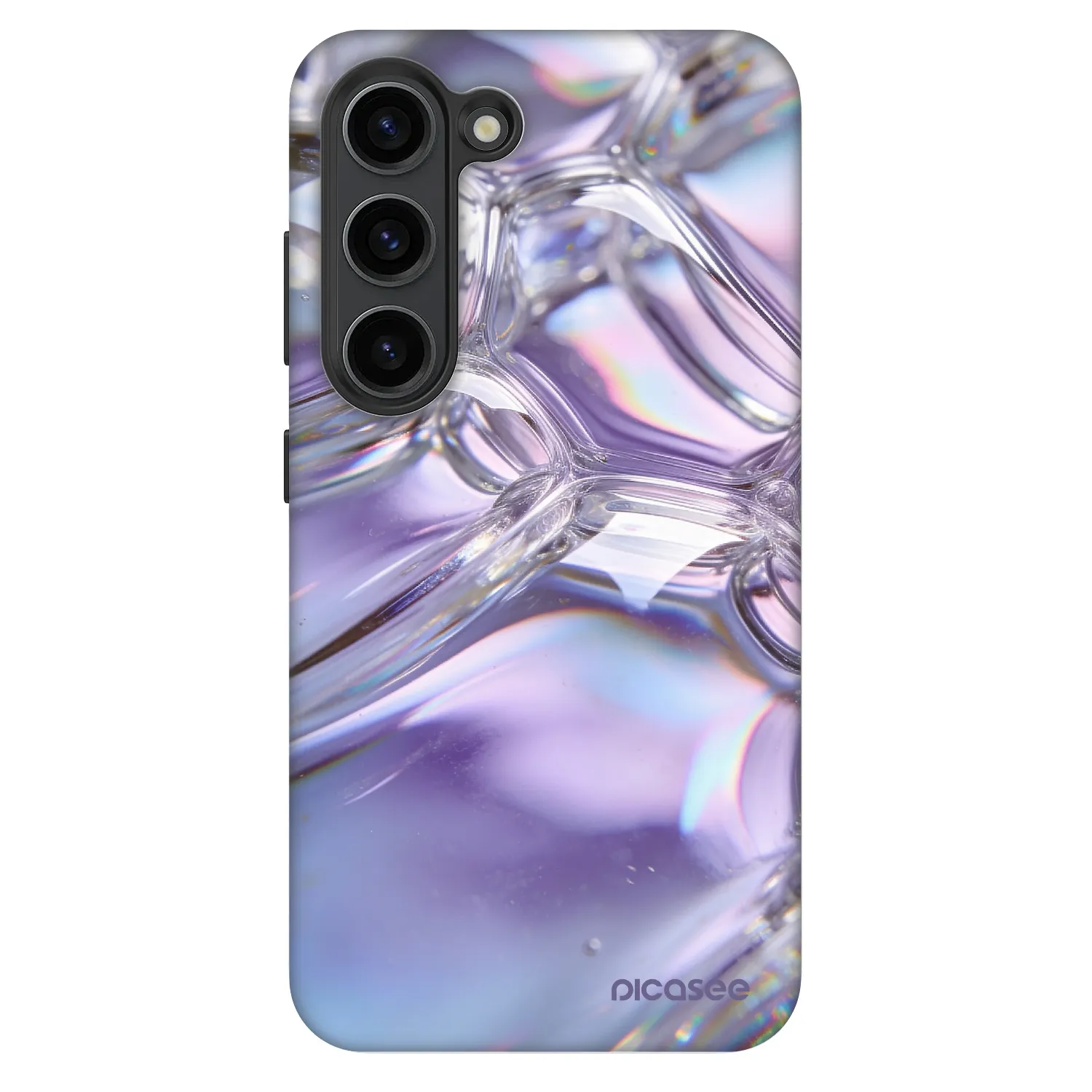 Picasee Fashion Case na Samsung Galaxy S23 5G - Iridescent bubbles