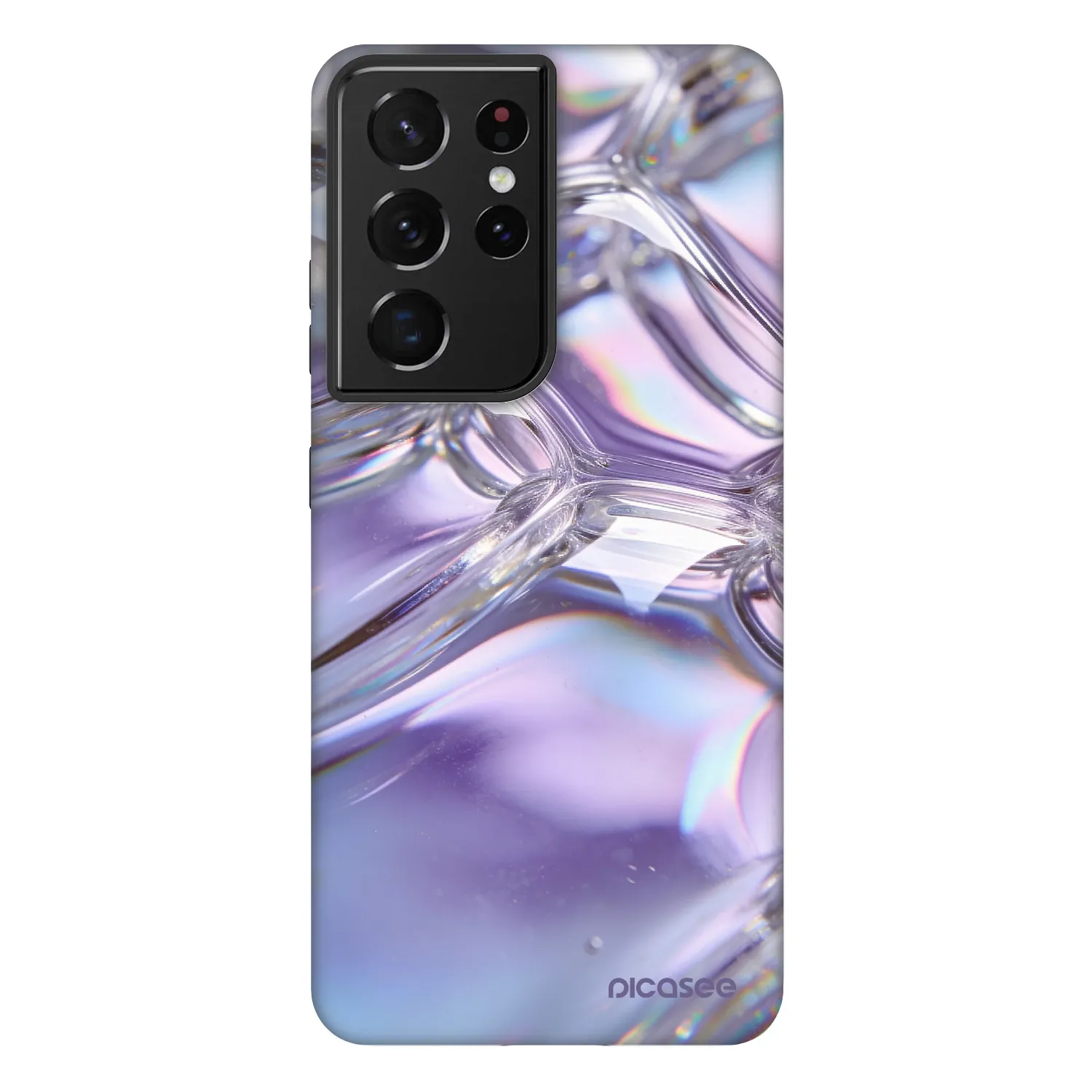 Picasee Fashion Case na Samsung Galaxy S21 Ultra 5G G998B - Iridescent bubbles