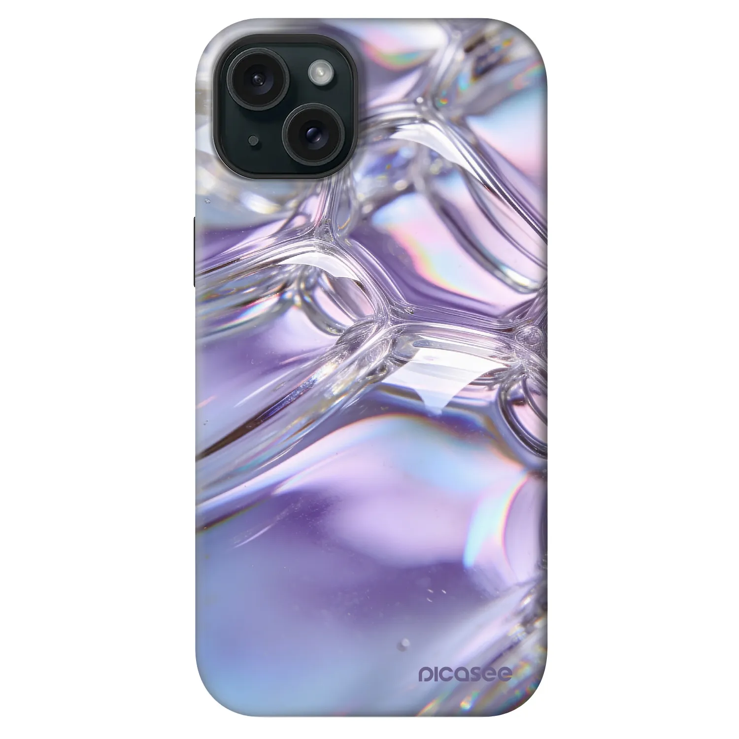 Picasee Fashion Case MagSafe na Apple iPhone 14 Plus - Iridescent bubbles