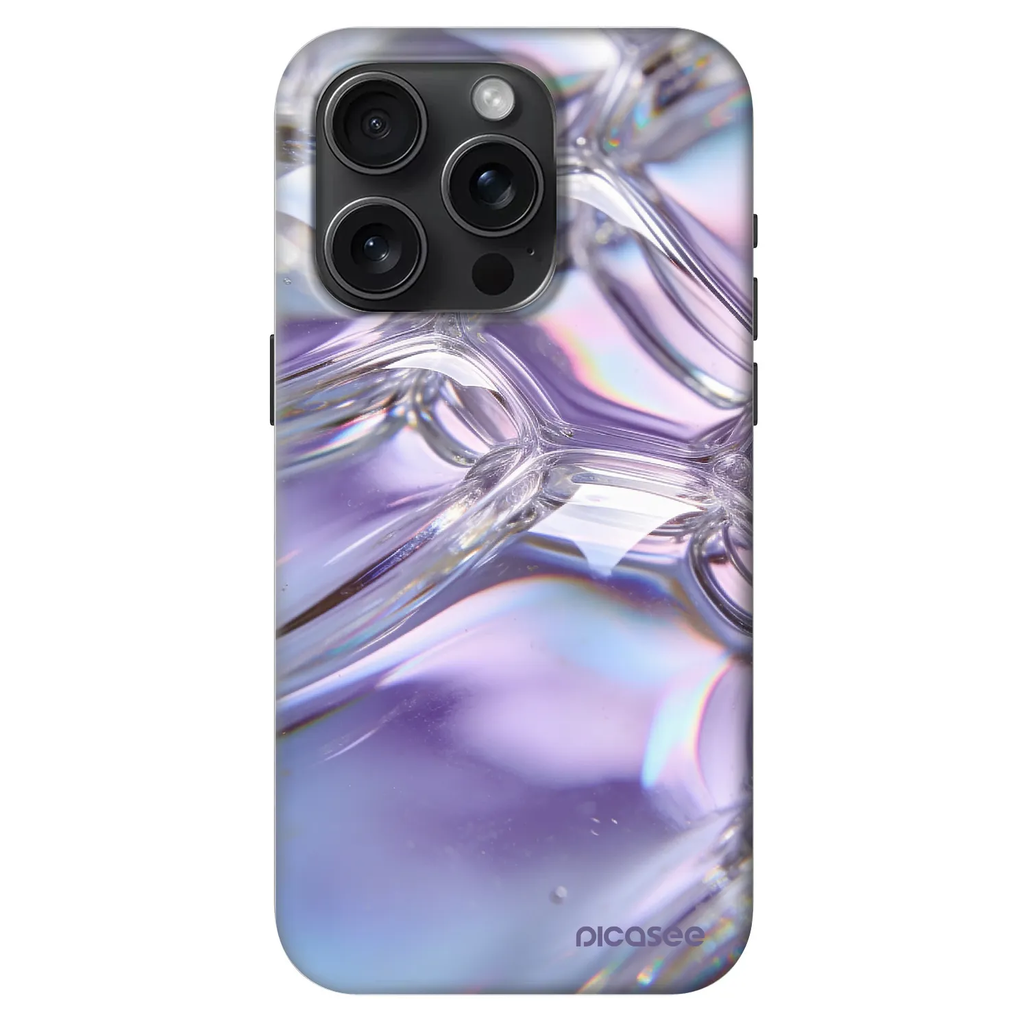 Picasee Fashion Case MagSafe na Apple iPhone 15 Pro - Iridescent bubbles