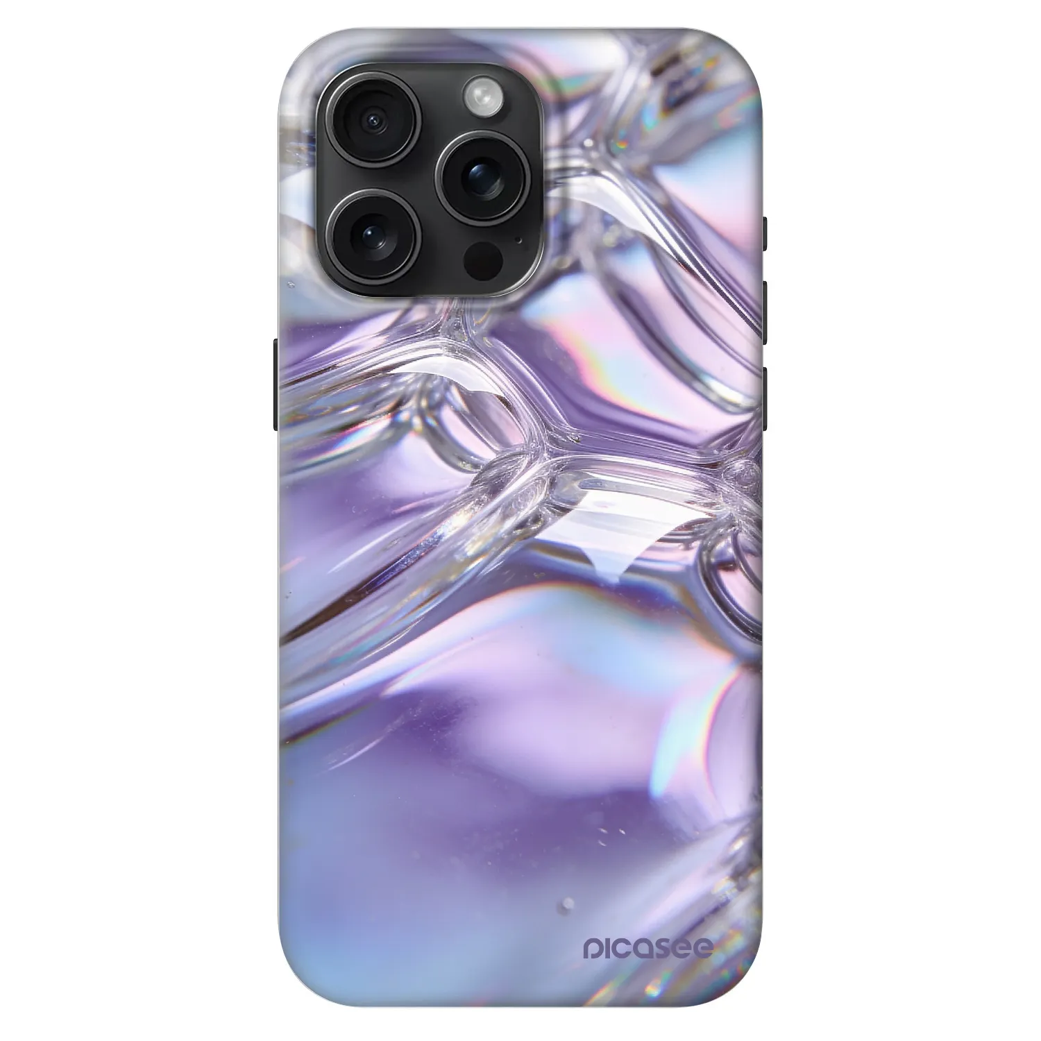 Picasee Fashion Case MagSafe na Apple iPhone 15 Pro Max - Iridescent bubbles