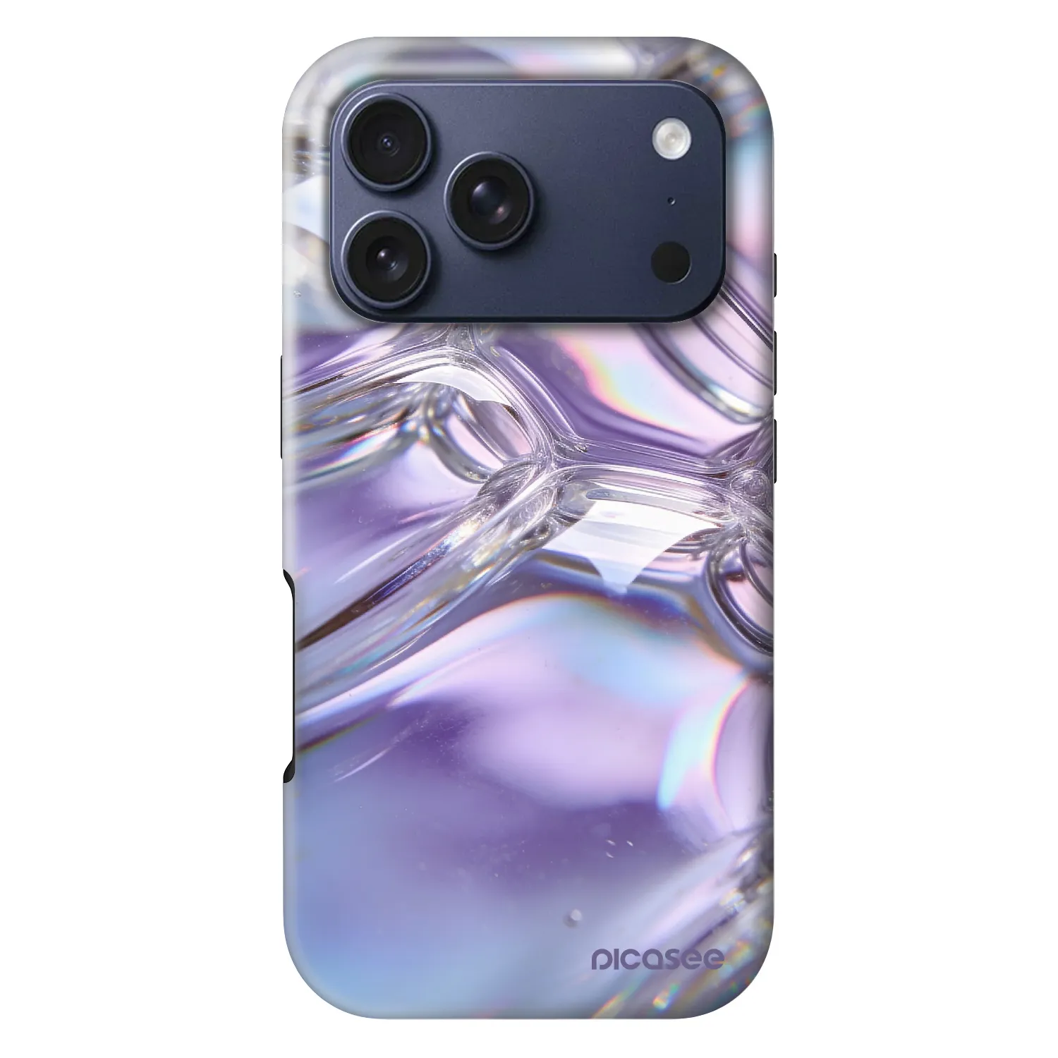 Picasee Fashion Case MagSafe na Apple iPhone 18 Pro - Iridescent bubbles