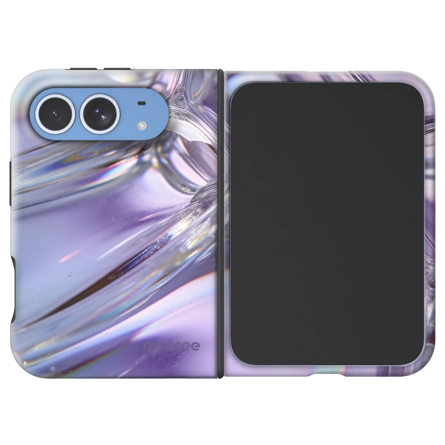 Picasee Fashion Case MagSafe na Apple iPhone Duo - Iridescent bubbles