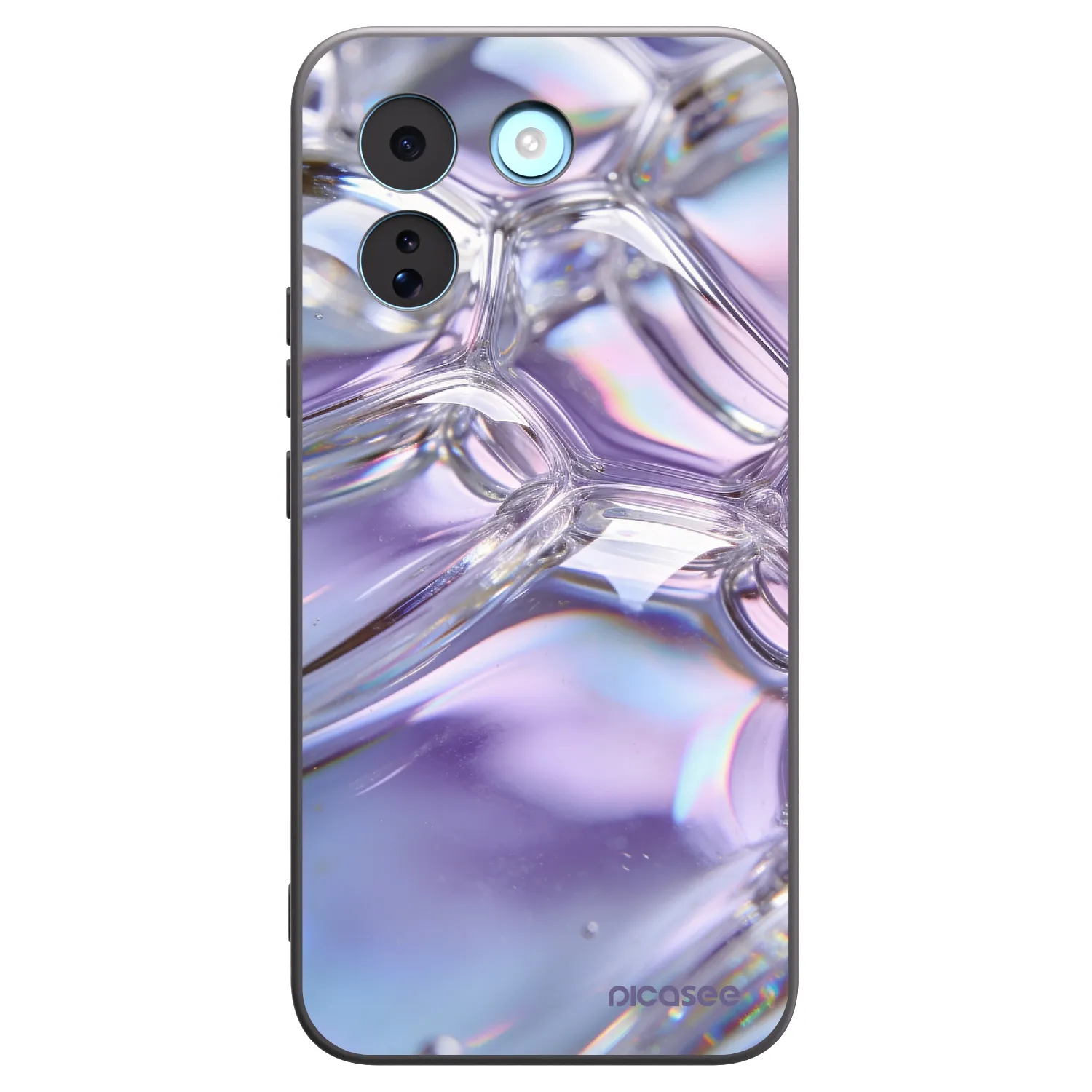 Picasee silikonowe czarne etui na Xiaomi Redmi Note 17 Pro MAX 5G - Iridescent bubbles