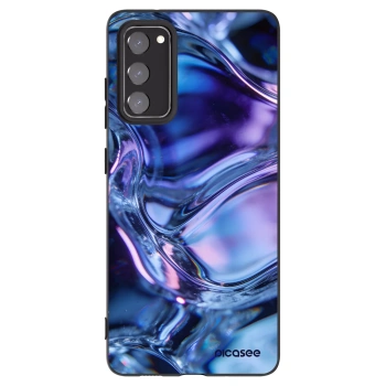 Picasee silikonowe czarne etui na Samsung Galaxy S20 FE - Iris liquid