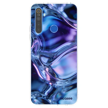 Picasee silikonowe przeźroczyste etui na Realme 5 - Iris liquid