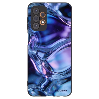 Picasee silikonowe czarne etui na Samsung Galaxy A23 A235F 4G - Iris liquid