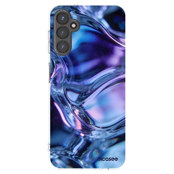 Picasee silikonowe przeźroczyste etui na Samsung Galaxy A14 4G A145R - Iris liquid