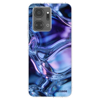 Picasee silikonowe przeźroczyste etui na Honor X7a - Iris liquid
