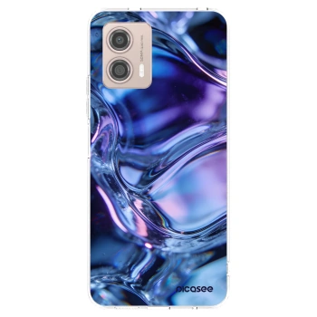 Picasee silikonowe przeźroczyste etui na Motorola Moto G53 5G - Iris liquid