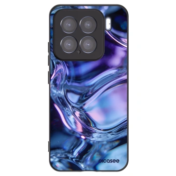 Picasee silikonowe czarne etui na Xiaomi 15 - Iris liquid