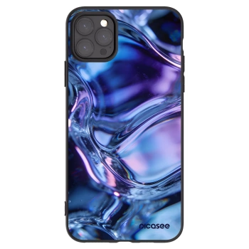 Picasee silikonowe czarne etui na Apple iPhone 11 Pro Max - Iris liquid