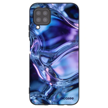Picasee silikonowe czarne etui na Huawei P40 Lite - Iris liquid