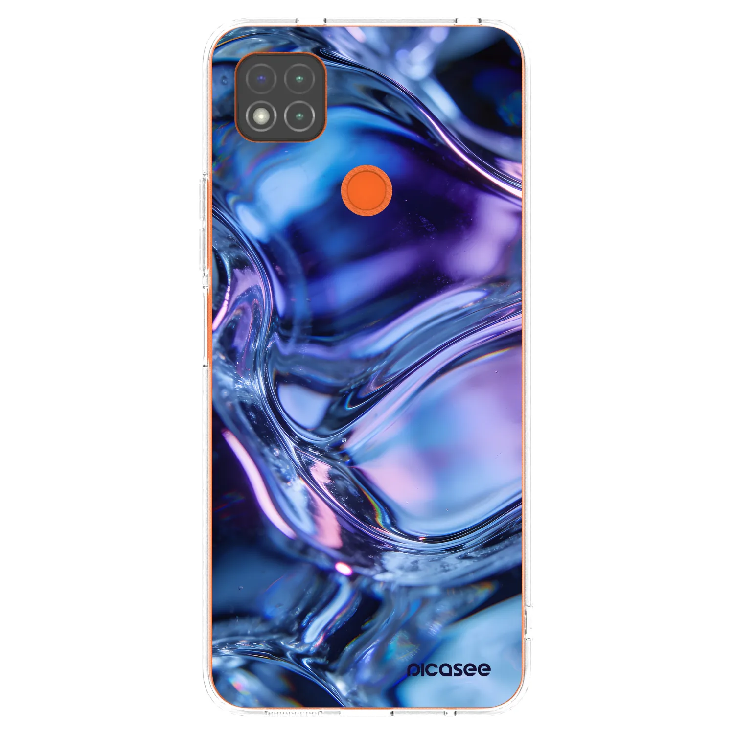 Picasee silikonowe przeźroczyste etui na Xiaomi Redmi 9C - Iris liquid