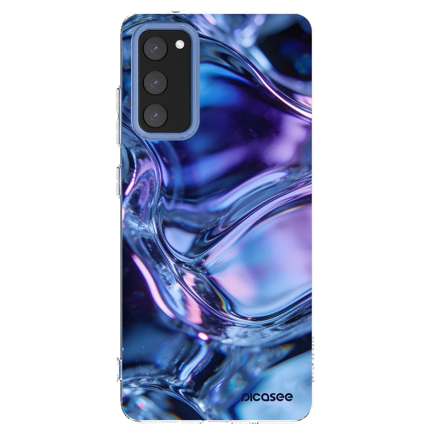 Picasee silikonowe przeźroczyste etui na Samsung Galaxy S20 FE - Iris liquid