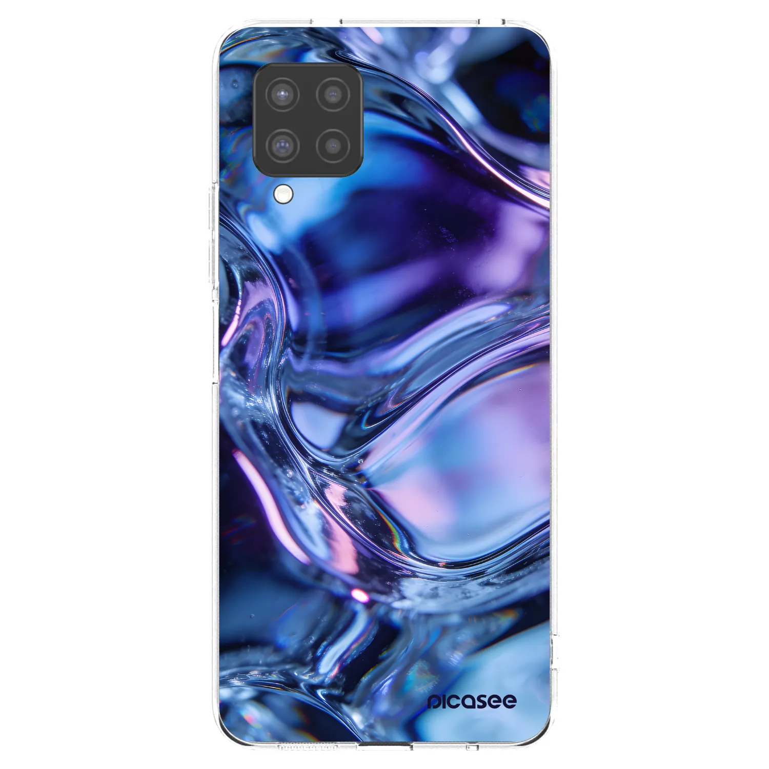 Picasee silikonowe przeźroczyste etui na Samsung Galaxy A42 A426B - Iris liquid
