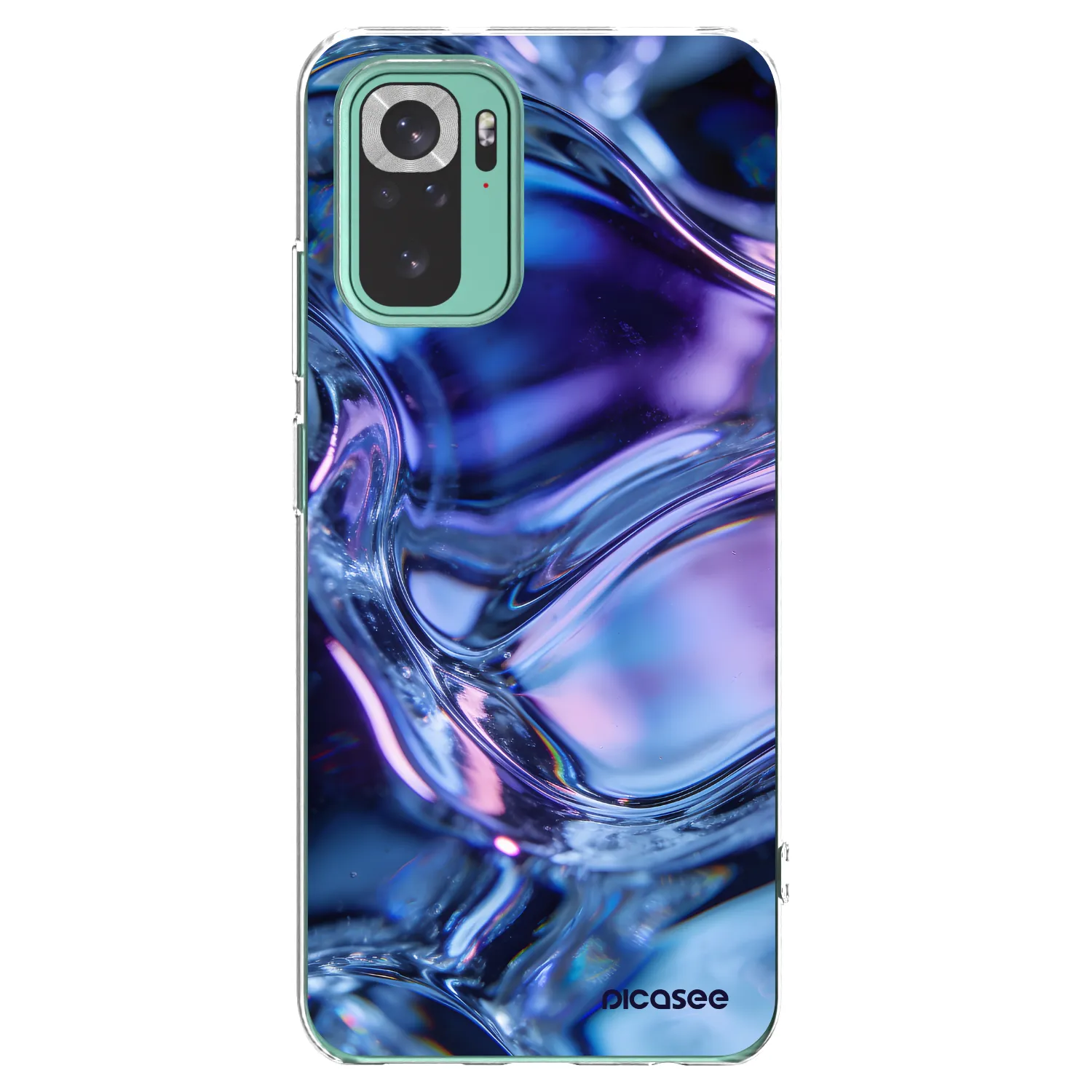 Picasee silikonowe przeźroczyste etui na Xiaomi Redmi Note 10 Pro - Iris liquid