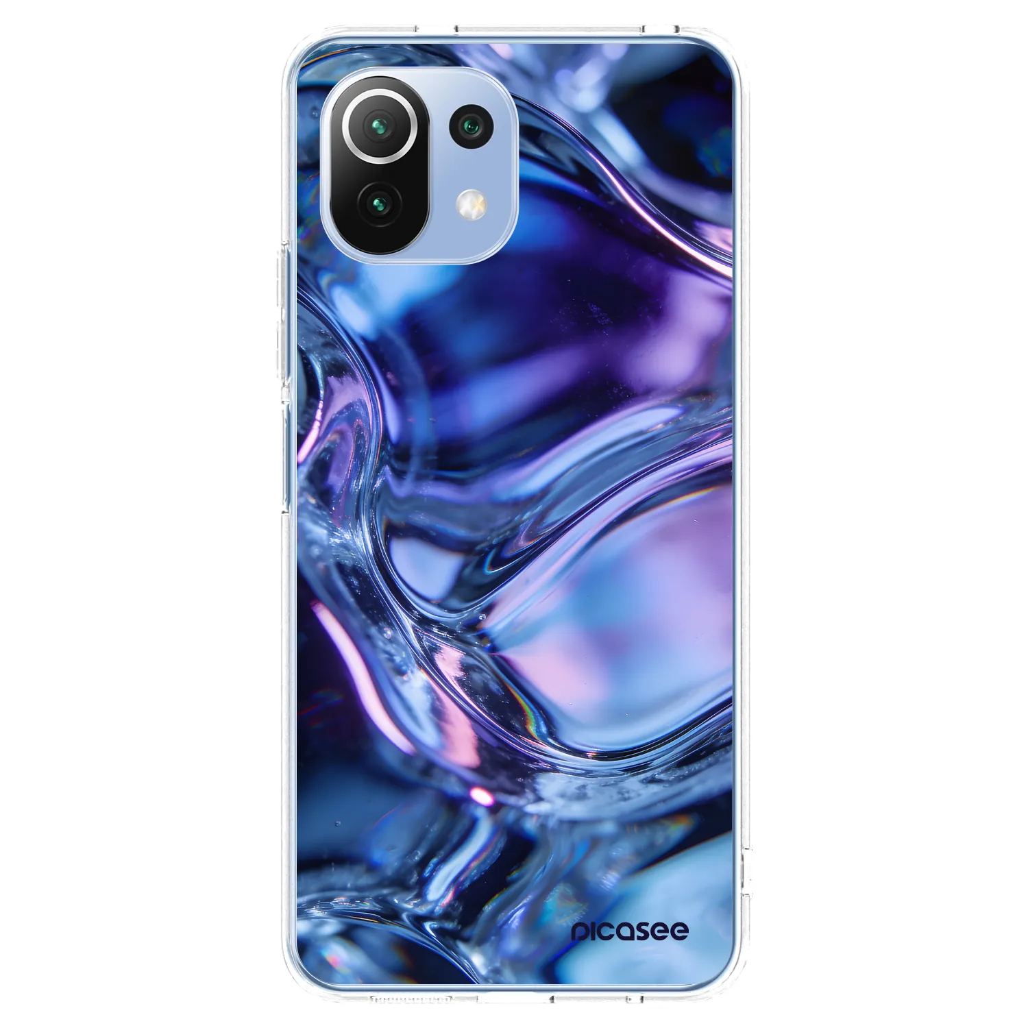 Picasee silikonowe przeźroczyste etui na Xiaomi Mi 11 Lite - Iris liquid