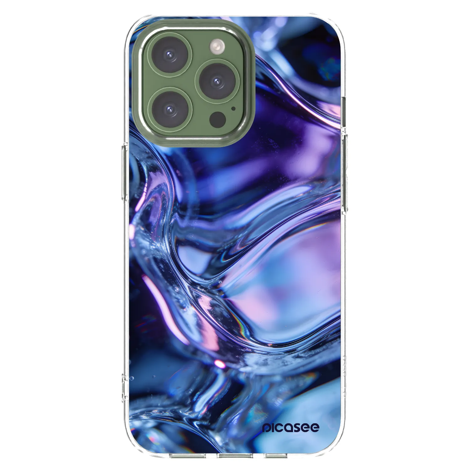 Picasee silikonowe przeźroczyste etui na Apple iPhone 13 Pro - Iris liquid