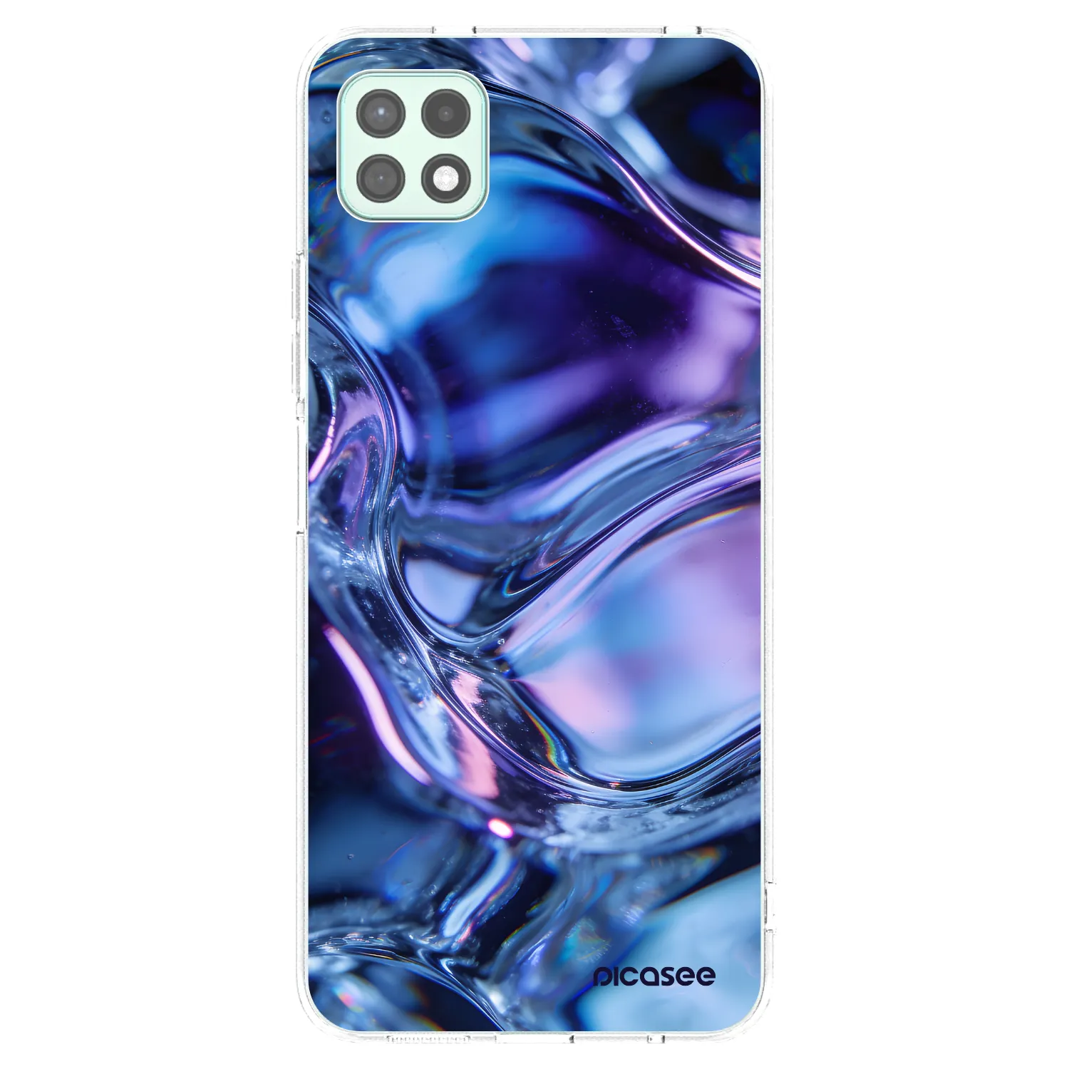 Picasee silikonowe przeźroczyste etui na Samsung Galaxy A22 A226B 5G - Iris liquid