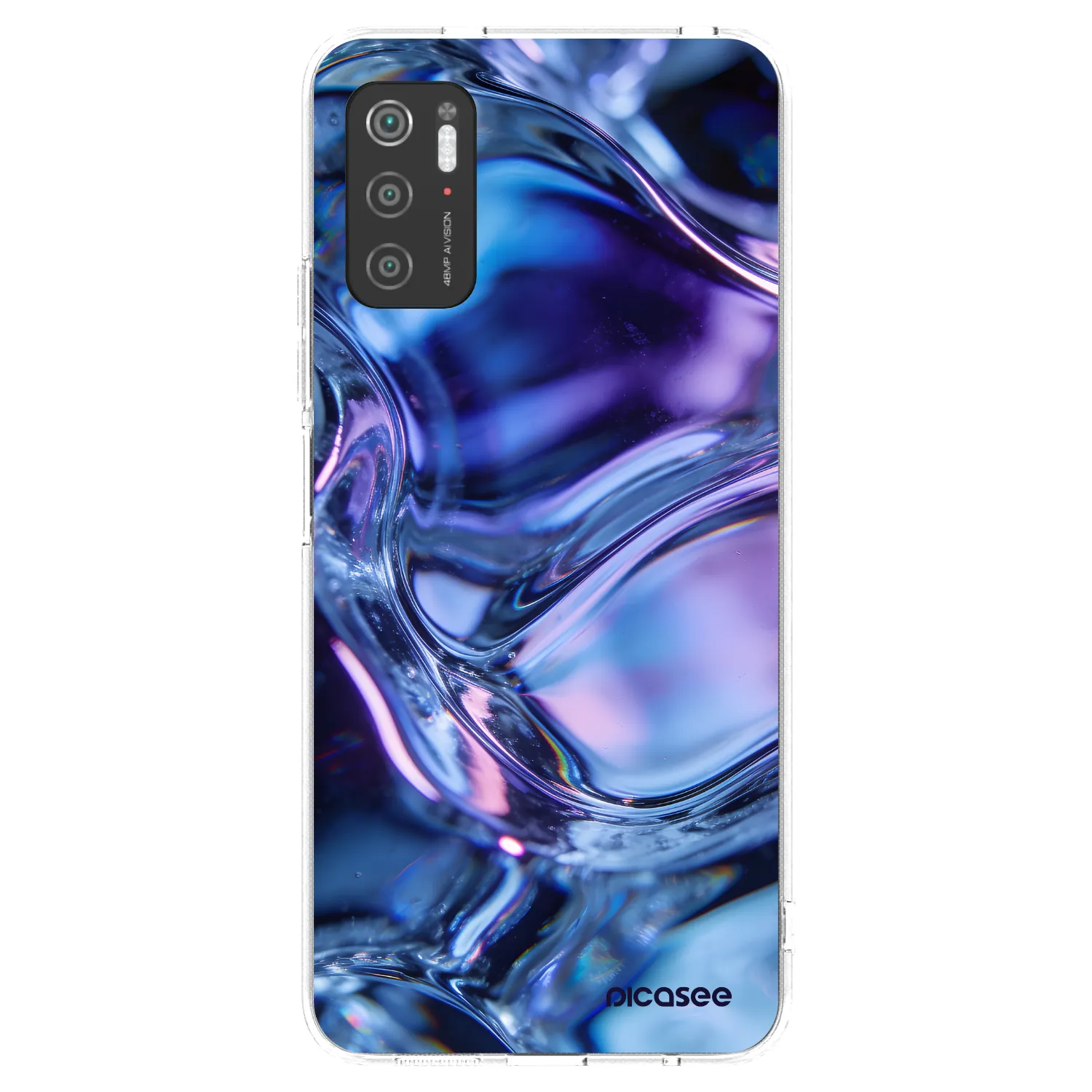 Picasee silikonowe przeźroczyste etui na Xiaomi Poco M3 Pro 5G - Iris liquid